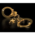 Image des Menottes Dorées Métal Fetish Fantasy Gold, accessoire BDSM de la marque Fetish Fantasy