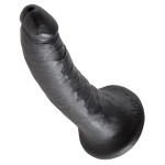 Abbildung des 17,8 cm langen Dildos King Cock Schwarz