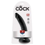 Abbildung des 17,8 cm langen Dildos King Cock Schwarz