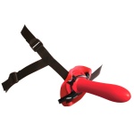 Abbildung des Dildos mit Gürtel für Anfänger aus der Fetish Fantasy Serie in roter Farbe