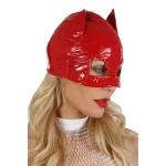 Maschera Catwoman in vinile rosso di Soisbelle