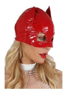 Soisbelle Catwoman-Maske aus rotem Vinyl