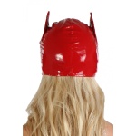Masque Catwoman en vinyle rouge de la marque Soisbelle