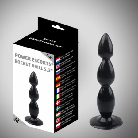 13 cm Silicone Anal Rocket Drill Plug by Power Escorts