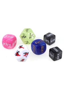 Set of sexy erotic dice for couples