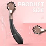 Image of the Roll It G-Spot Vibrator with its Wartenberg spiked wheel