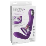 Abbildung des Ultimate Pleasure Pro Luxus-Vibrators mit Vaginalpumpe von Fantasy For Her