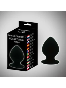 Plug Anal Silicone Mega de Power Escorts en silicone noir