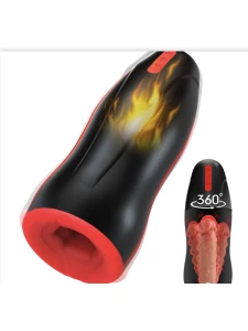 Image du Masturbateur Vibrant et Chauffant Luxurx Play Big, sextoy innovant pour plaisir solitaire intense