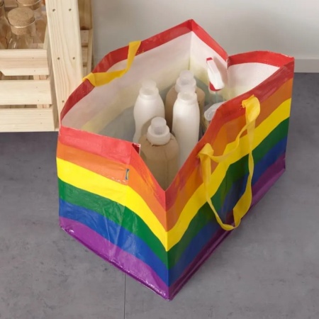 Immagine della borsa XXL da 71 litri nei colori dell'arcobaleno