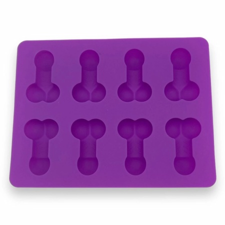 Eiswürfelbehälter Penis violett von Kinky Pleasure