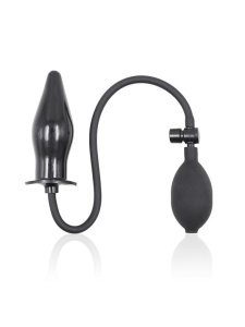 Immagine di un plug anale/vaginale nero gonfiabile