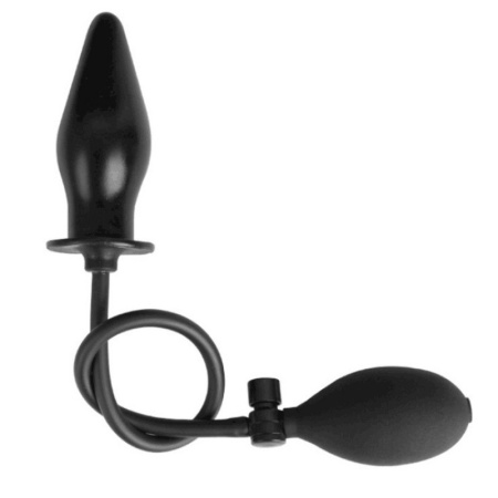 Image of a Black Inflatable Anal/Vaginal Plug
