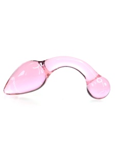 Prostata-Stimulator aus rosafarbenem Glas Mea