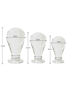Immagine del Plug Mea Glass Ampoule Size L, il sextoy ideale per esplorare il piacere anale.