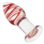 Transparent glass anal plug for a unique sexual experience