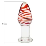 Transparent glass anal plug for a unique sexual experience