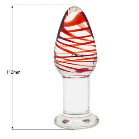 Analplug aus durchsichtigem Glas für ein einzigartiges sexuelles Erlebnis