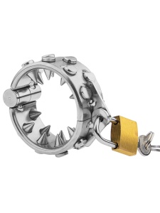 Advanced Kali's Teeth stainless steel chastity ring