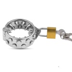 Advanced Kali's Teeth stainless steel chastity ring