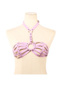 Image of the erotic pink bra from Kiotos, a sexy harness for women