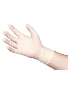 Powder-free vinyl gloves size M, pack of 100