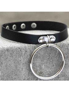 Image du collier BDSM ras du cou avec anneau