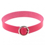 Image of the Pink Flannel BDSM Necklace, a chic erotic accessory