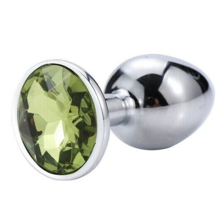 Image of Anal Plug in Shiny Green Metal S by OH MAMA