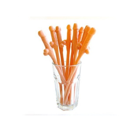 Kinky Pleasure willy-shaped straws