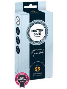 Image du produit Préservatifs Mister Size Pure Feel 53mm