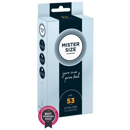 Image du produit Préservatifs Mister Size Pure Feel 53mm