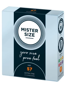 Boîte de préservatifs Mister Size Pure Feel 57 mm