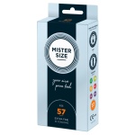 Kondome Mister Size Pure Feel 57 mm transparent und hauchdünn