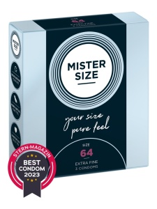 Image du produit Préservatifs Mister Size Pure Feel 64 mm