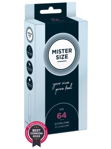 Préservatifs Mister Size Pure Feel 64 mm