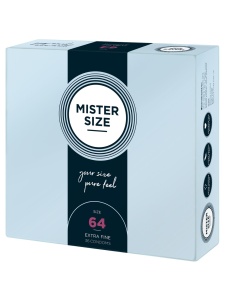 Image du produit Préservatifs Mister Size Pure Feel 64 mm - Pack de 36