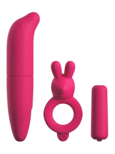 Image du Kit Vibrant Pipedream pour Couples, incluant un vibrateur, un anneau pénien et un vibrobullet