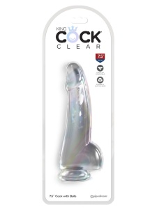 Calice King Cock traslucido flessibile da 19 cm