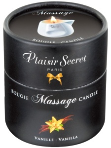 Plaisir Secret vanilla massage candle for sensual moments