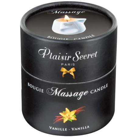 Plaisir Secret vanilla massage candle for sensual moments