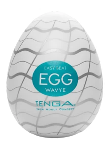 Immagine del masturbatore TENGA Egg Wavy II, compatto e flessibile sextoy
