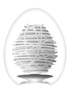 Image of the Masturbator Tenga Egg Silky II, ultra flexible and stimulating sextoy