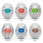 Pack de 6 Masturbateurs Tenga Egg avec différentes textures