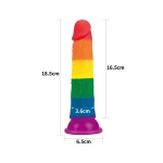 Dildo in Regenbogenfarben von der Marke LoveToy