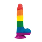 LoveToy Rainbow Dildo da 19,5 cm - Sextoy unico e colorato