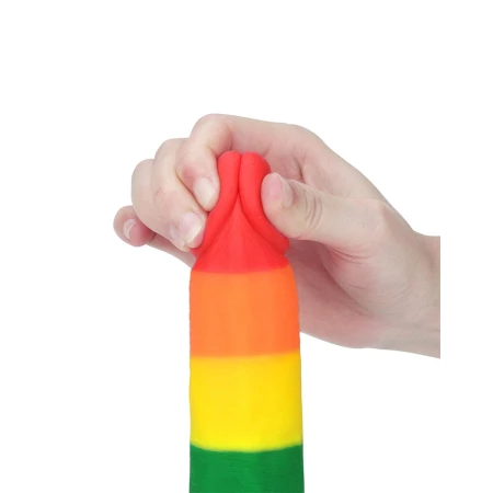 LoveToy Rainbow Dildo da 19,5 cm - Sextoy unico e colorato