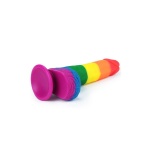 19.5 cm LoveToy Rainbow Dildo - Unique and Colourful Sextoy