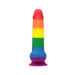 LoveToy Rainbow Dildo da 19,5 cm - Sextoy unico e colorato