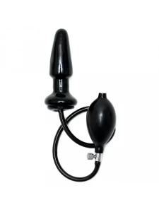 Large inflatable anal plug with solid core from Rimba